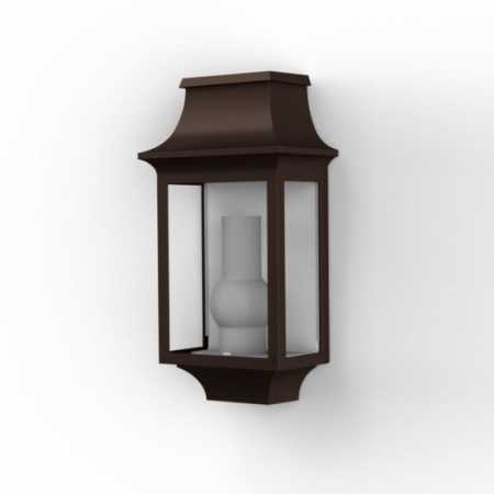 antike Wandlampe außen